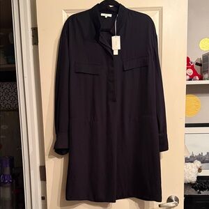 VINCE - NWT - Women’s Black Long Sleeve Shift Dress size large